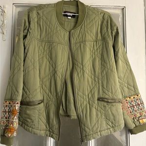 johnny was quilted Leigh bomber jacket